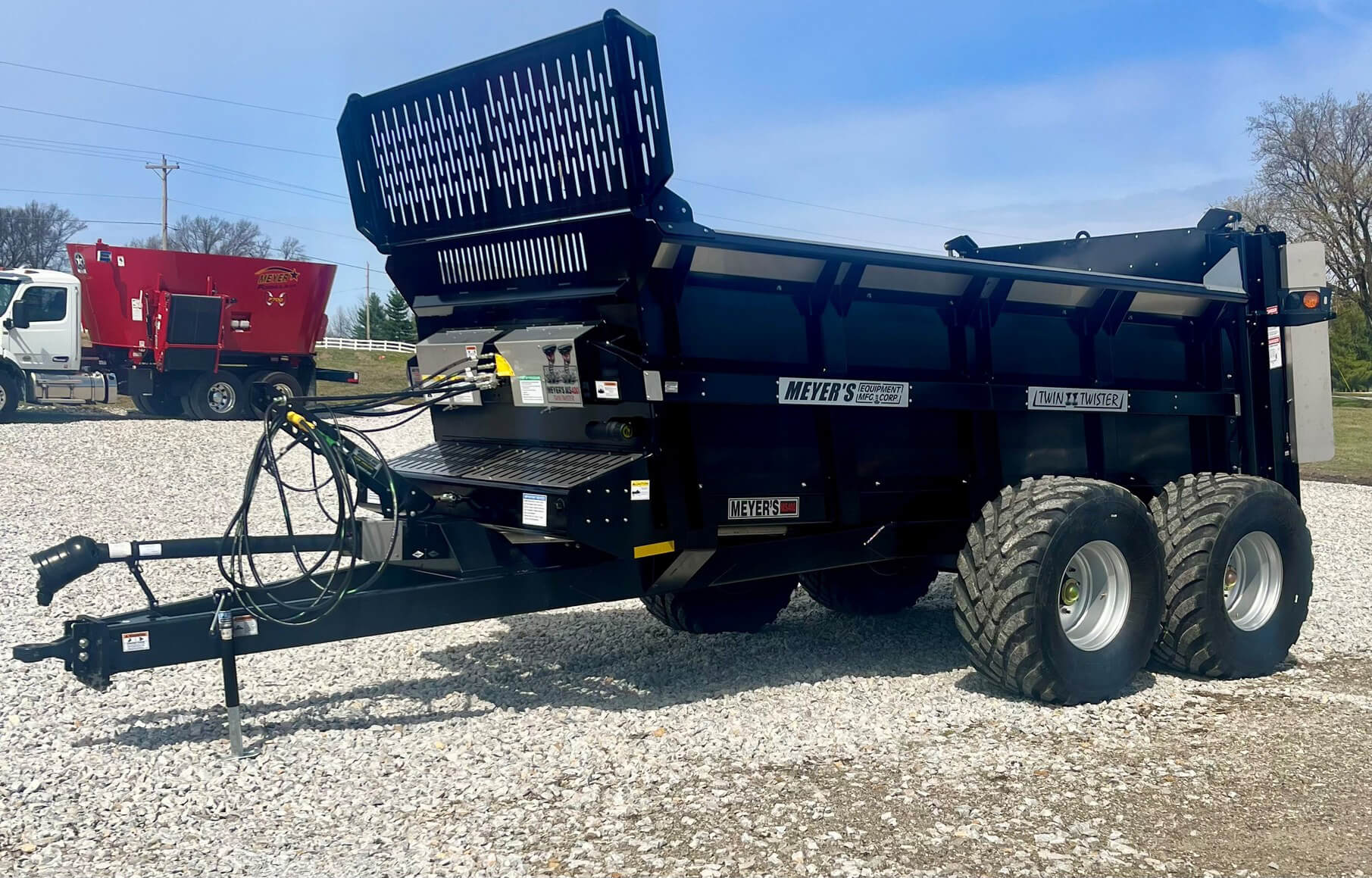 Meyer's Equipment Mfg. Corp. Twin Twister Trailer & Meyer Mixer