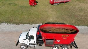 Meyer Feed Mixer Truck Top View